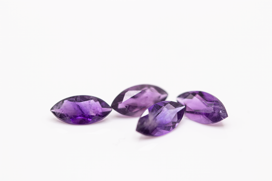Marquise Cut Amethysts (x4)