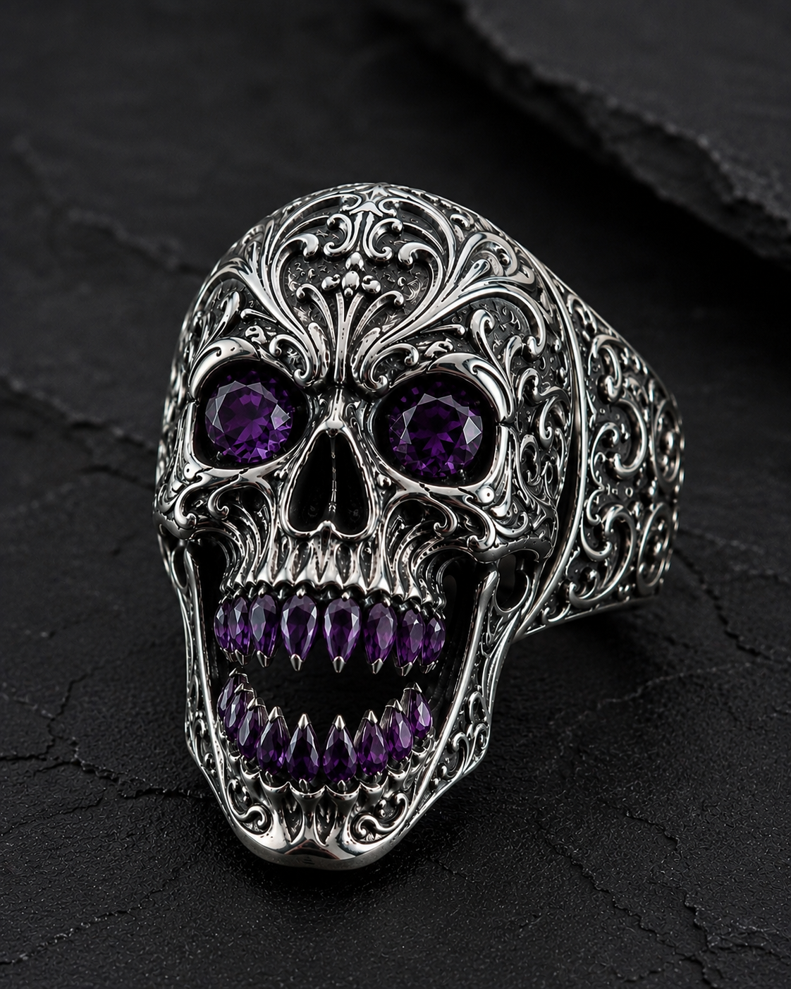 The Phantom Crown Skull Ring