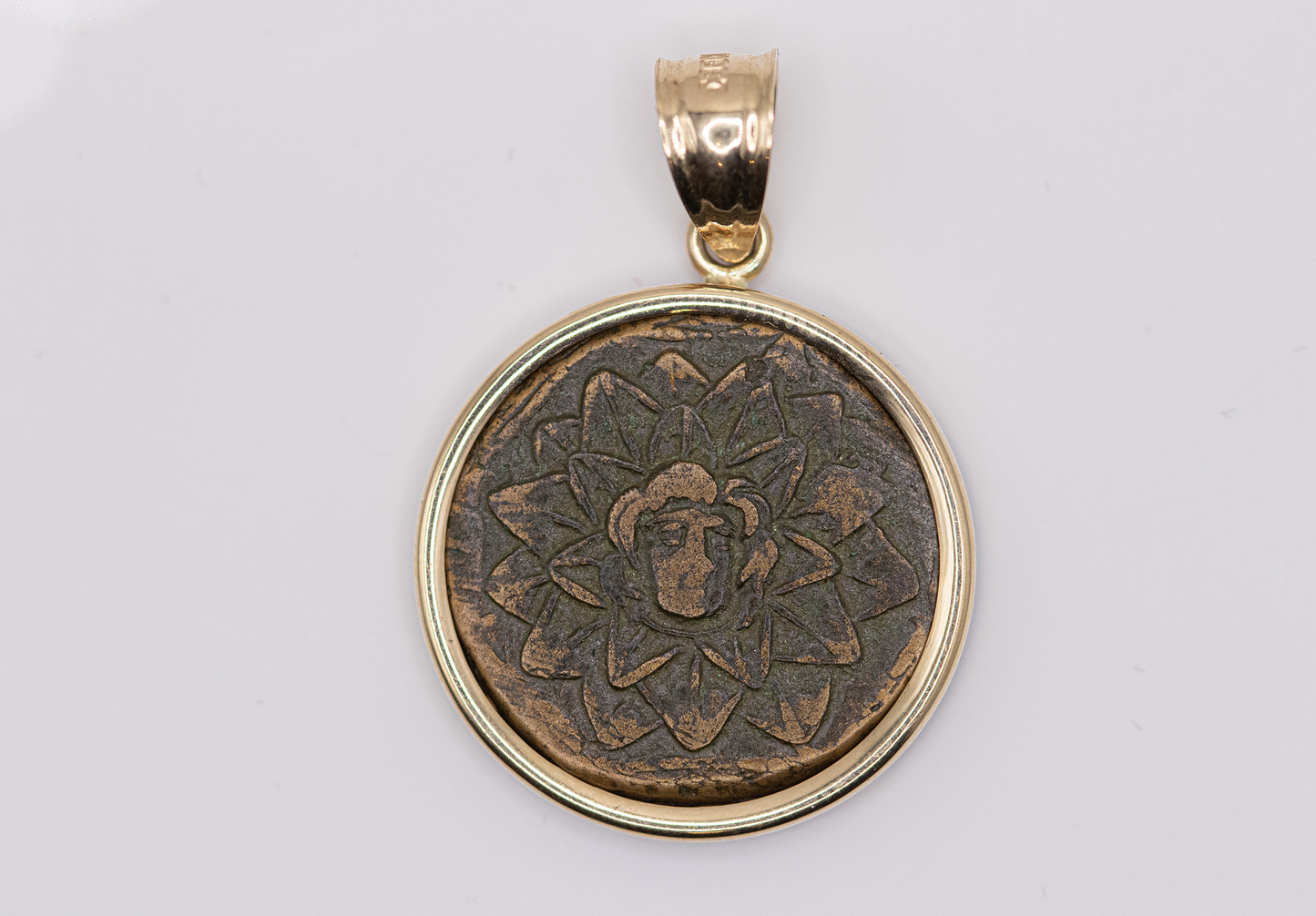 Pontos Amisos Greek Coin Pendant