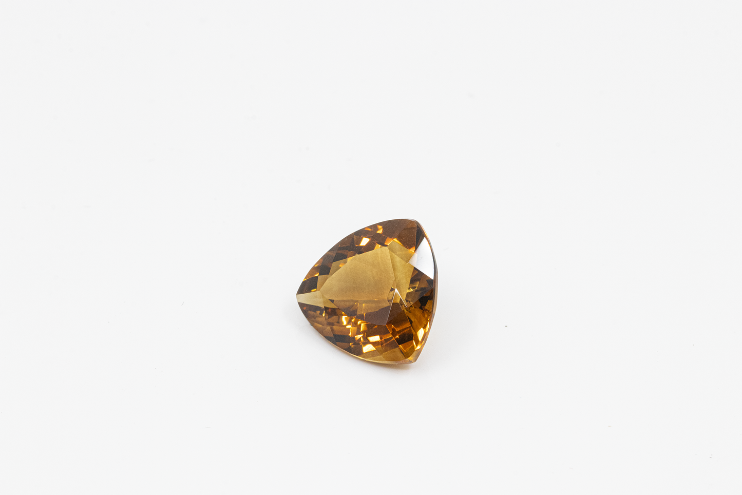 6.71 ct Trillion Cut Cognac Citrine