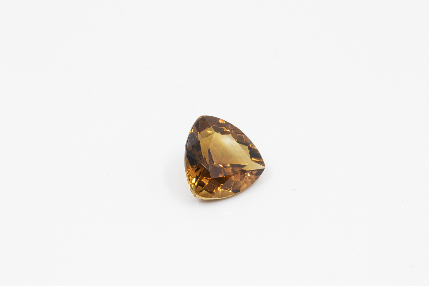 6.71 ct Trillion Cut Cognac Citrine