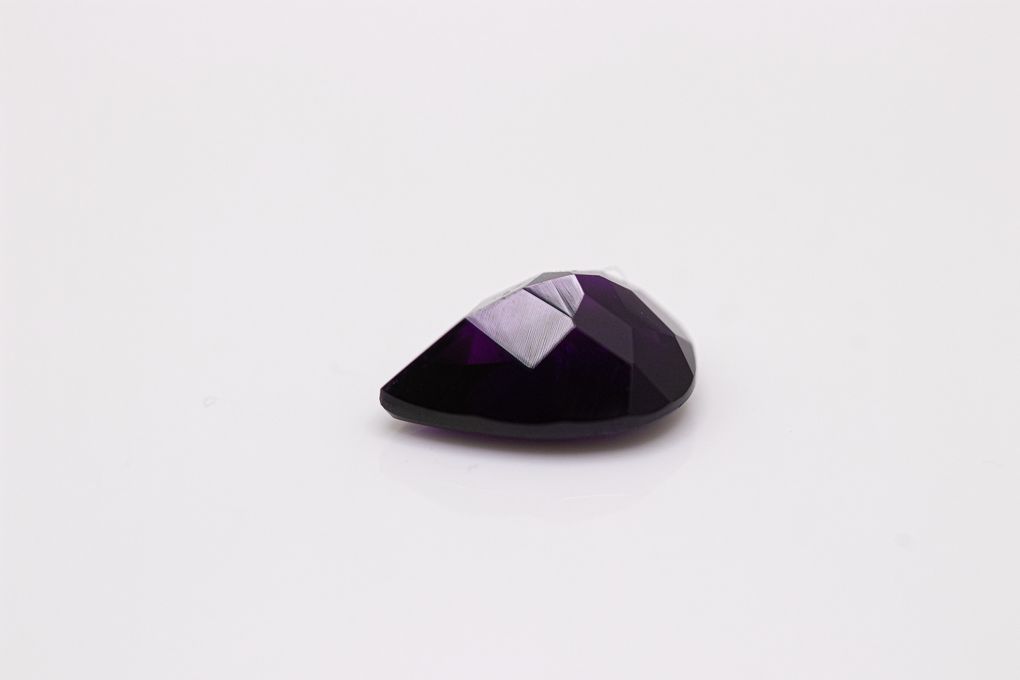 Dark Pear Cut Amethyst