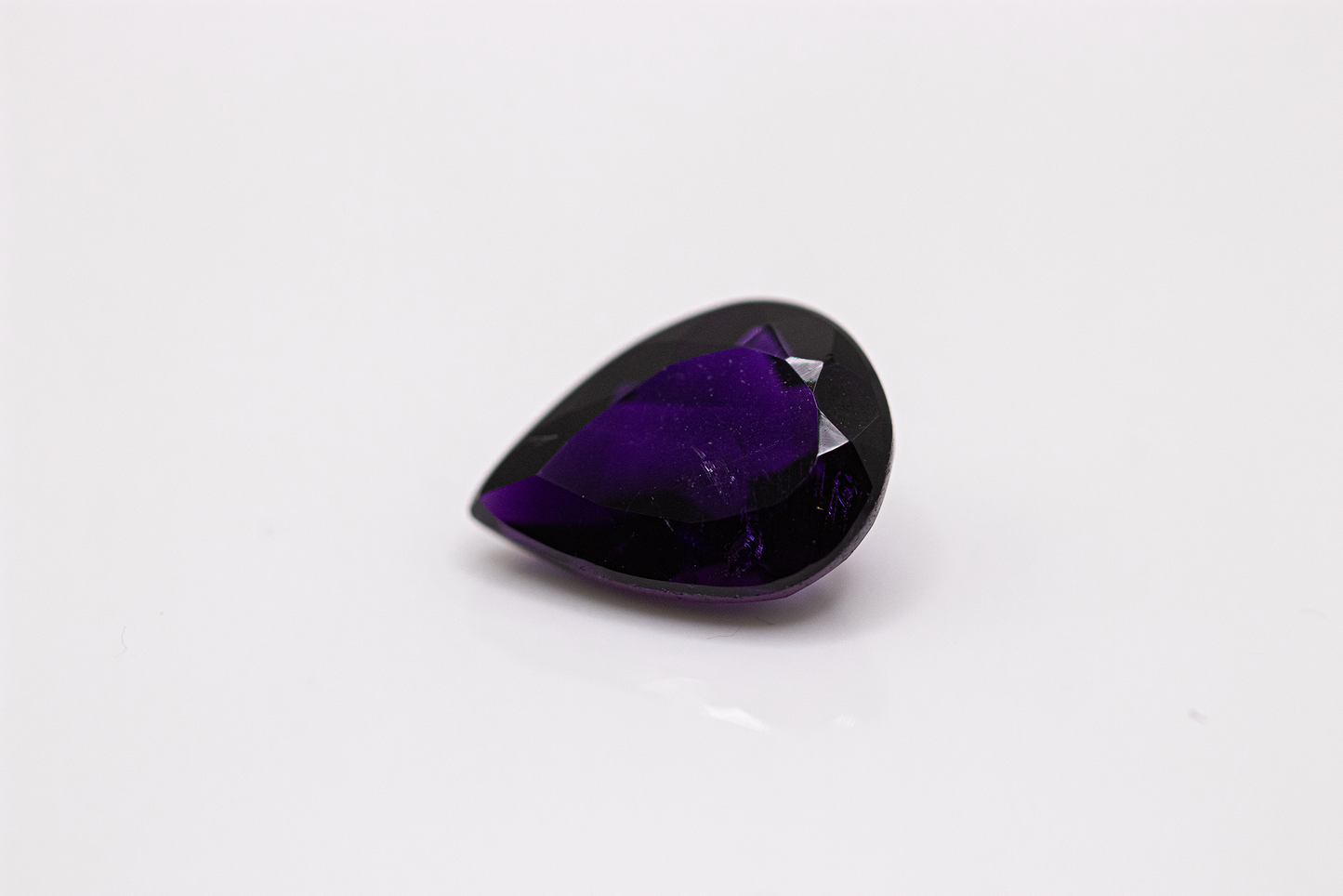 Dark Pear Cut Amethyst