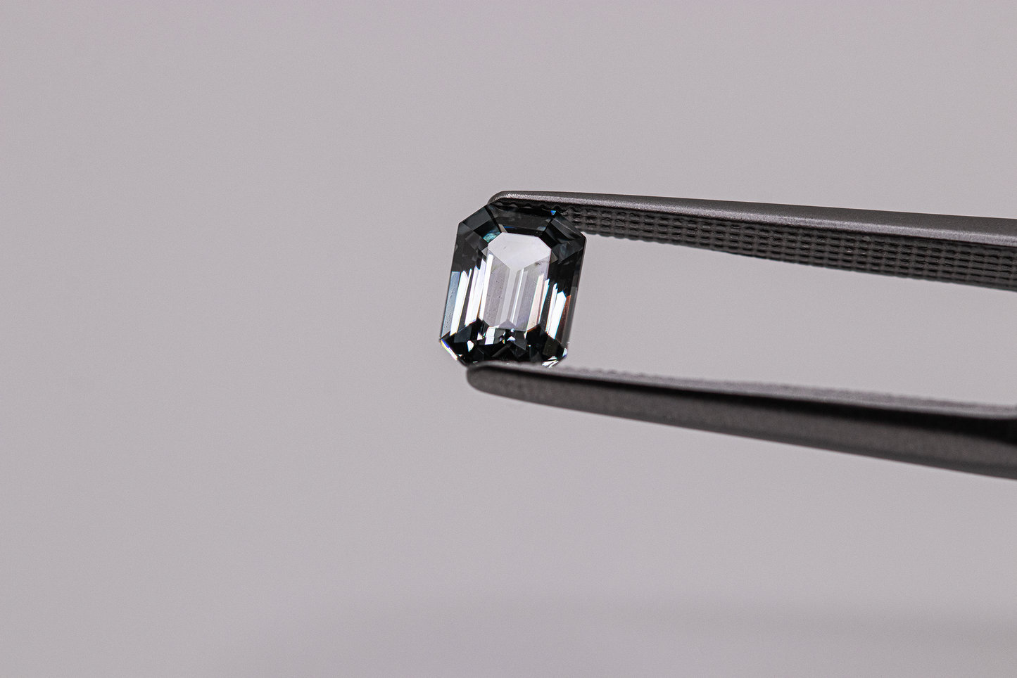 Metallic Gray Blue Spinel