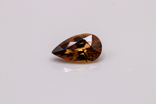 Pear Cut Orange Zircon