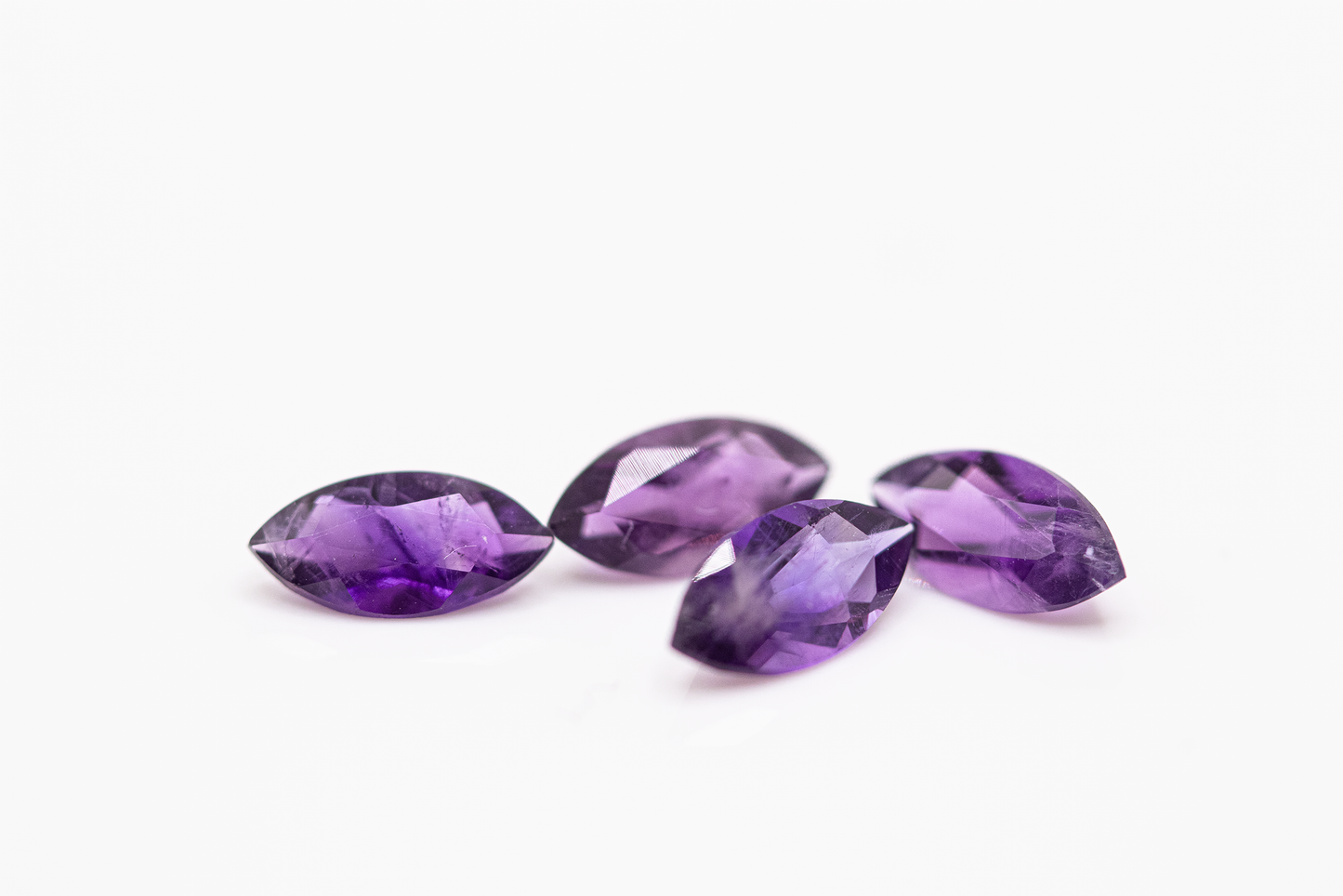 Marquise Cut Amethysts (x4)